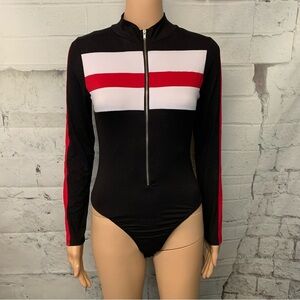 Zip Up Long Sleeved Bodysuit